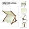 Modern Adjustable Outdoor Beach Headrest Summer Parasol Pillow Folding Wooden Beach Pillow Beach Chair Pine Wood Sunshade Pillow
