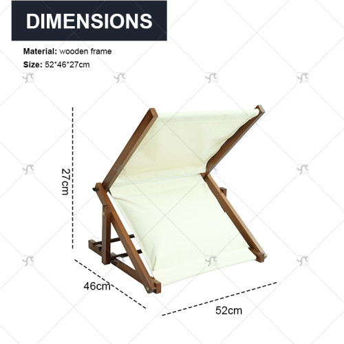 Modern Adjustable Outdoor Beach Headrest Summer Parasol Pillow Folding Wooden Beach Pillow Beach Chair Pine Wood Sunshade Pillow