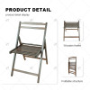 Outdoor Minimalist wooden Small Farmhouse Retro Camping Foldable Chair, Suitable for Garden, Lawn, Deck, Beach, Backyard
