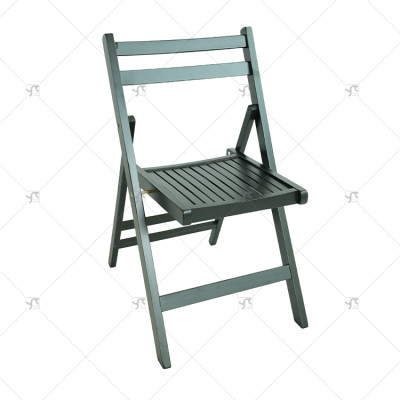 Hot-selling High-quality Outdoor Black Wooden Folding Chair, Suitable for Garden, Camping Picnics, Restaurant Party Activities