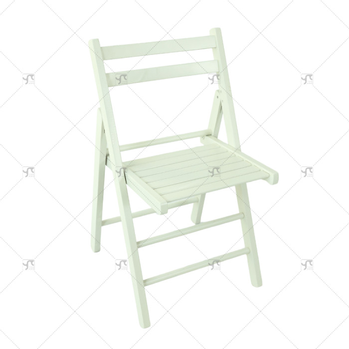 Outdoor Furniture Best Quality Wooden Foldable White Chair Portable Outdoor Garden Party Folding Chairs for Events Rental