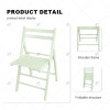 Outdoor Furniture Best Quality Wooden Foldable White Chair Portable Outdoor Garden Party Folding Chairs for Events Rental