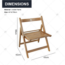 Modern Wooden Garden Folding Small Pastoral Retro Camping Stackable Chair for Garden, Lawn, Deck Beach, Backyard,Lightweight