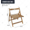 Modern Wooden Garden Folding Small Pastoral Retro Camping Stackable Chair for Garden, Lawn, Deck Beach, Backyard,Lightweight