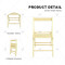 Outdoor Garden Durable Wooden Folding Chair Portable High Quality Wood Chair Dining Chair Folding Chair for Garden and Patio