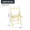 Outdoor Garden Durable Wooden Folding Chair Portable High Quality Wood Chair Dining Chair Folding Chair for Garden and Patio