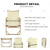 Outdoor Simple Ultra-light Portable Oxford Cloth Folding Chair with Armrests Suitable for Outdoor Picnics Fishing and Camping