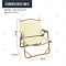 Outdoor Simple Ultra-light Portable Oxford Cloth Folding Chair with Armrests Suitable for Outdoor Picnics Fishing and Camping