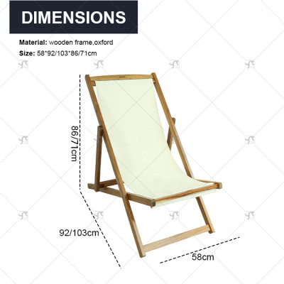 High Quality Comfortable Hot Selling Furniture Outdoor Wood Fabric Courtyard Park Garden Fishing Folding Beach Camping Chair