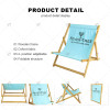 Camping Garden Chairs Outdoor Fashion Outdoor Beach Chair Wooden Adjustable Beach Outdoor Furniture Folding Outdoor Picnic chair