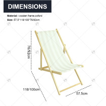 Best-selling Comfortable Hot Selling Furniture Outdoor Wood Fabric Courtyard Garden Park Beach Camping Fishing Folding Chair