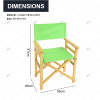 Modern Minimalist Solid Wood Green Home Garden Dining Furniture Set Outdoor Folding Wooden Dining Table and Director Chair