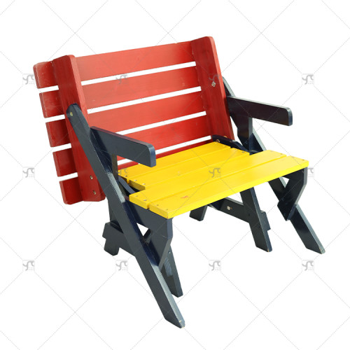 Portable Metal Folding Camping Table Lightweight Wood Panel Outdoor Furniture for Kitchen Beach Living Room Bedroom Gym Use