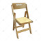 Outdoor Wooden Portable Wooden Activity Folding Chair WithLeather Pad Folding Chair for Hotels Parties Outdoor Parks Cottages
