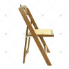 Outdoor Wooden Portable Wooden Activity Folding Chair WithLeather Pad Folding Chair for Hotels Parties Outdoor Parks Cottages