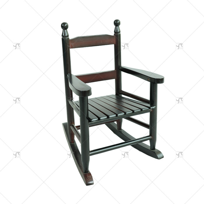 Modern Kids' Rustic Wooden Leisure Rocking Chair Three Color Options Solid Wood Patio Garden Porch Rocker Popular Wooden Design