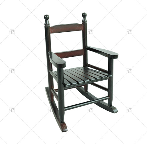 Modern Kids' Rustic Wooden Leisure Rocking Chair Three Color Options Solid Wood Patio Garden Porch Rocker Popular Wooden Design