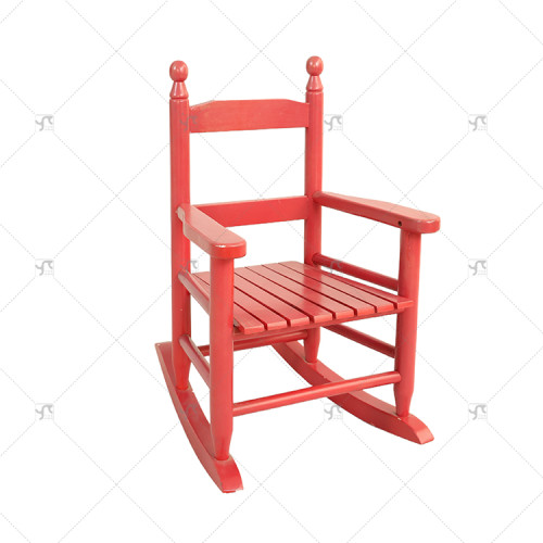 Modern Kids' Rustic Wooden Leisure Rocking Chair Three Color Options Solid Wood Patio Garden Porch Rocker Popular Wooden Design