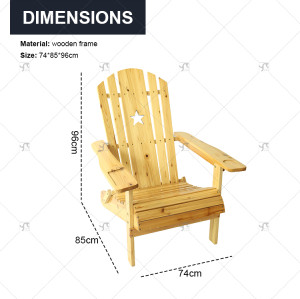 Modern Outdoor Solid Wood Patio Garden Terrace Lounge Folding Chairs Comfortable Frog Design for Villa Beach Portable Features
