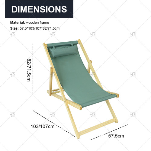 Outdoor Folding  Adjustable with Pillow Chair Sports Rest - Lightweight Portable Camping Recliner for Hiking Beach Picnic Chair