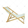 High Quality Wooden Folding with Pillow Chair Luxury Outdoor Garden Furniture Modern Portable Reclining for Beach Garden Use