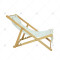 High Quality Wooden Folding with Pillow Chair Luxury Outdoor Garden Furniture Modern Portable Reclining for Beach Garden Use