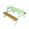 Wooden Outdoor Picnic Table and Chair Combination for Kids and Garden Furniture Patio Bench Set for Playing, Relaxing or Dining
