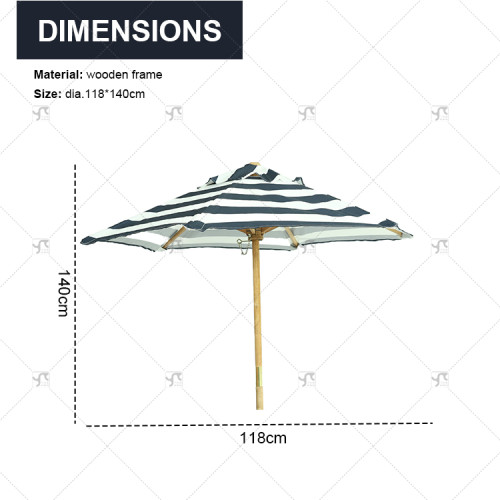 Children's Picnic Table Fir Wood Children's Table and Chair Set with Detachable Umbrella Suitable for Backyard Garden Terrace