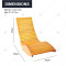 Modern Simple Outdoor Hotel Leisure Chair Garden Patio Waterproof Wooden Rocking Chair Furniture for Outdoor Sunbed Lounger