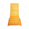 Modern Simple Outdoor Hotel Leisure Chair Garden Patio Waterproof Wooden Rocking Chair Furniture for Outdoor Sunbed Lounger