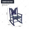 Popular Natural Wooden butterfly Back Design Children's Rocking Chair Suitable for Courtyard Gardens Park Balconies Terraces