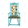 Outdoor High-quality Modern Comfortable Luxurious Durable Wooden Rocking Chair, Suitable for Home, Patio, Porch, Terrace, Garden