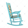 Outdoor High-quality Modern Comfortable Luxurious Durable Wooden Rocking Chair, Suitable for Home, Patio, Porch, Terrace, Garden