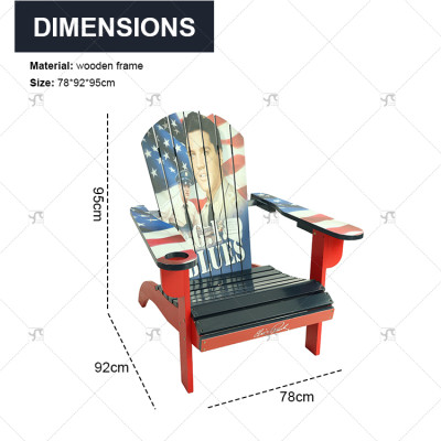 Modern Style High Quality Outdoor Chair Wooden for Patio Beach Garden Courtyard and Park  Patio Garden Lounge Beach Chair Use