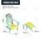 Modern Wooden Folding Chair for Outdoor Leisure Foldable Recliner Stylish Design for Beach Pool Balcony Villas Courtyards Park