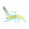 Modern Wooden Folding Chair for Outdoor Leisure Foldable Recliner Stylish Design for Beach Pool Balcony Villas Courtyards Park