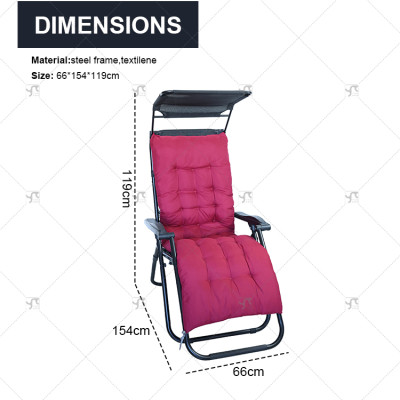 Zero Gravity Reclining Patio Lounger Chair Folding Portable with Detachable Soft Cushion Adjustable Headrest, Tesline Chairs