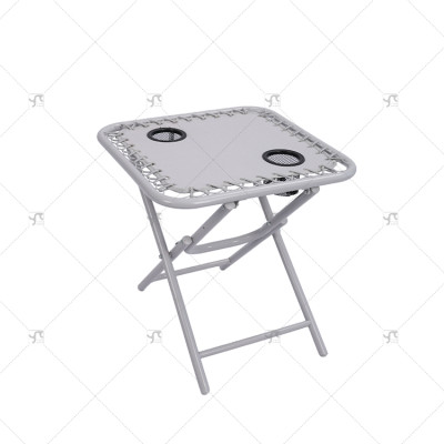 2*1Teslin Modern Design Outdoor Furniture Folding Table for Parks Campsites Metal Material Modern Style Panel for Park Use