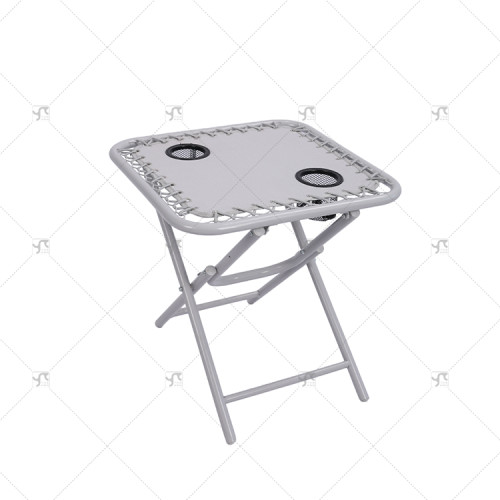 2*1Teslin Modern Design Outdoor Furniture Folding Table for Parks Campsites Metal Material Modern Style Panel for Park Use