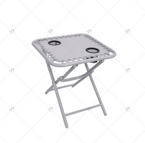 2*1Teslin Modern Design Outdoor Furniture Folding Table for Parks Campsites Metal Material Modern Style Panel for Park Use