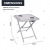 2*1Teslin Modern Design Outdoor Furniture Folding Table for Parks Campsites Metal Material Modern Style Panel for Park Use