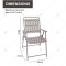 Modern Outdoor Garden Furniture Garden Folding Chair Durable Metal Chair Portable Outdoor for Restaurant Folding Chair