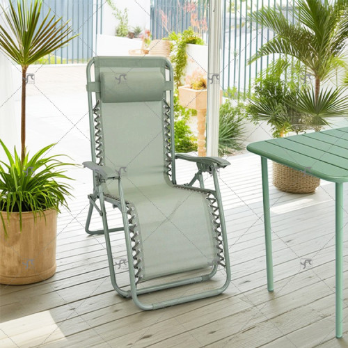 Modern Outdoor Folding Leisure Chair Outdoor Garden Chair Beach Lounge Adjustable Zero Gravity Chair for Beach Coutyard