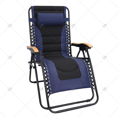 Teslin Garden Modern Outdoor Furniture New Design Adjustable Zero Gravity Recliner Folding Camp Beach Lounge Chair Coutyard