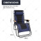 Teslin Garden Modern Outdoor Furniture New Design Adjustable Zero Gravity Recliner Folding Camp Beach Lounge Chair Coutyard