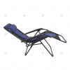 Padded Zero Gravity Lounge Chair Folding Patio Recliner with Adjustable Headrest and Cup Holder Garden Chair for Relax Blue