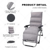 Outdoor Padded Zero Gravity Lawn Chair Foldable Patio Recliner Anti Gravity Lounge Chair With Pillow Outdoor Camp Chair