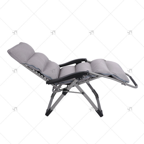 Outdoor Padded Zero Gravity Lawn Chair Foldable Patio Recliner Anti Gravity Lounge Chair With Pillow Outdoor Camp Chair