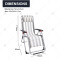 Sun Lounger Desgin Outdoor Adjustable Folding Zero Gravity Recliner Lounge Hiking Camping Beach Sun Tanning Chair