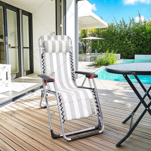 Sun Lounger Desgin Outdoor Adjustable Folding Zero Gravity Recliner Lounge Hiking Camping Beach Sun Tanning Chair